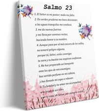 Salmo 23 En Español Para Pared, Psalm 23 Wall Art, Cuadros Cristianos Para Pared