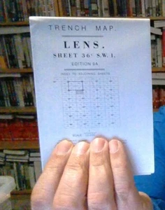 TRENCH MAP OF LENS 36C S.W.1 EDITION 9A REPRODUCTION SCALE 1:10,000 NEW - Picture 1 of 1