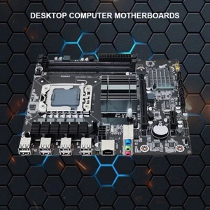 X58 Gaming PC Placa Base Doble Canal LGA 1366 Placa Base Kit Soporte E5640 SATA - Imagen 1 de 11