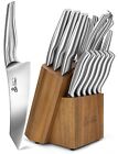 Kitchen Knife Set With Block, Ddf Iohef 16 Pcs Knife Set For Kitchen With Blo...