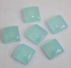 Natural Aqua Chalcedony Square Cabochon 5mm To 20mm Loose Gemstone