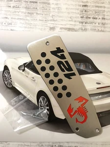 FOOTREST INOX NEW FIAT 124 SPIDER (Right hand drive model) Abarth 2 フットレスト - Picture 1 of 1