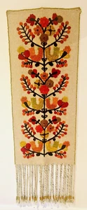 De colección Boho Hippie Tejido Tapiz Colgante Pared Pájaros en Árbol 169 CM x 56 CM - Imagen 1 de 10