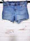 Lauren Ralph Lauren Womens Denim Shorts Size 16W Blue Raw Hem 5 Pockets