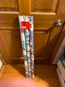 RARE ☃️ Amer Greetings™ 3-Roll Gift Wrap Frosty the Snowman 60 sq ft Toys R Us - Picture 1 of 12