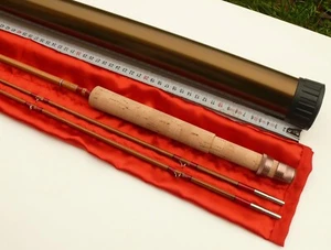 Pêche CANNE MOUCHE Bambou 7'2 Fly rod fishing bamboo cane Pezon et Michel Blank - Photo 1/24