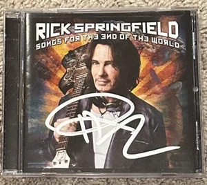 Rick Springfield Songs For The End World signierte signierte signierte CD signiert - Bild 1 von 2