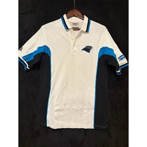 Lee Sport Carolina Panthers NFL Football Polo Shirt Color Block Mens M - Picture 1 of 10