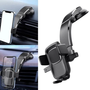Support de pare-brise pour t��l��phone portable pince robuste et aspiration fiab - Photo 1 sur 7