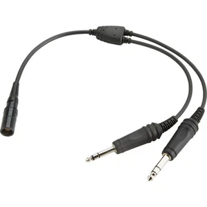 NEW Telex 8+ 850 / 750 Airbus XLR 5 Pin to General Aviation Dual GA Plug Adapter - Picture 1 of 1