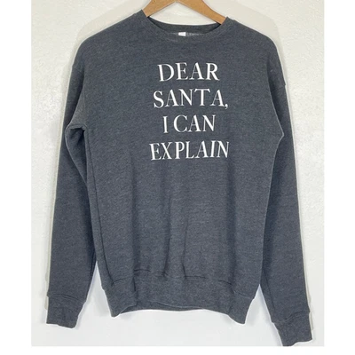 Sudadera de Lona Navidad Vacaciones Querido Santa I Can Explain XS Foto 1 de 4