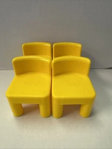 LITTLE TIKES DOLLHOUSE YELLOW CHAIR LOT - Picture 1 of 4