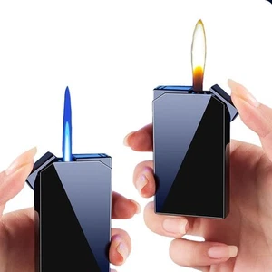 Lighter with Two Flames, Switchable Torch Lighter and Soft Flame Lighter,Crea... - Picture 1 of 7