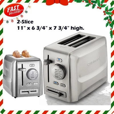 Cuisinart Custom Select 2-Slice Toaster, Stainless-Steel Housing CPT-620 - Image 1 of 4
