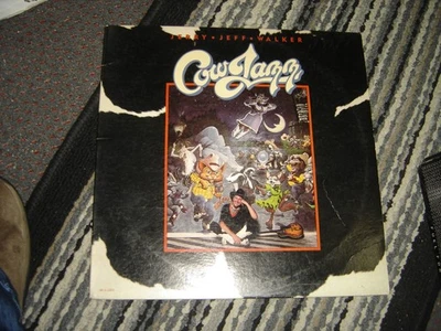 Jerry Jeff Walker - CowJazz 1982 США оригинал. Виниловая пластинка E/VG+ - Изображение 1 из 2