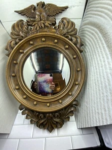 Vintage Sexton American Eagle Federal Flat Glass & All Metal Mirror - Picture 1 of 14