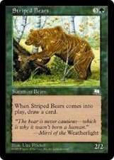 Striped Bears  x4 Weatherlight MtG NM