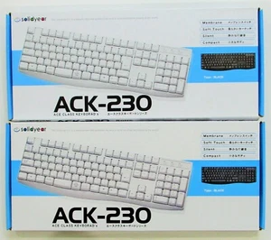 Ace class keyboard ACK-230 bilingual keyboard PS/2 English / Japanese 2 pc lot - Picture 1 of 1