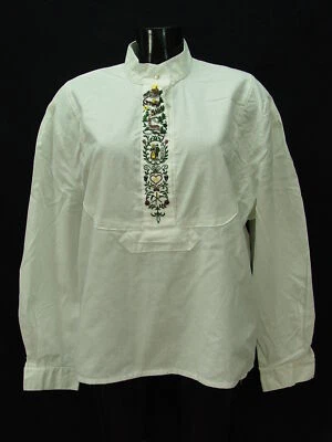 Gr.48 Bluse mit bäuerlicher schönen Stickerei Damen Trachtenbluse TB2155 - Bild 1 von 3
