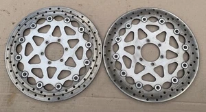 94-98 Yamaha YZF750 YZF 750 OEM Front Brake Rotors Discs - Foto 1 di 6