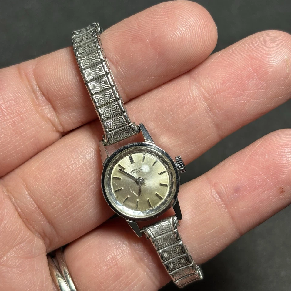 Reloj mecánico de cuerda vintage Girard Perregaux para damas cóctel funcionando Foto 1 de 4