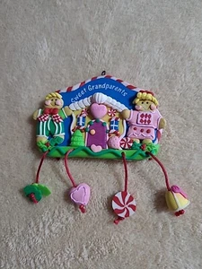 Carlton Cards Sweet Grandparents 2002 Ornament W/Box Gingerbread Peppermints - Picture 1 of 5