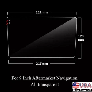 Car Radio DVD GPS Navigation Tempered Glass Screen Protector Film For 9 Inch - Picture 1 of 10