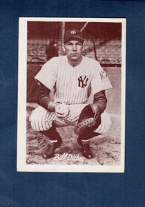 #SH138 BILL DICKEY, Yankees | 1975 Sport Hobbyist 3-1/2"X 5" card