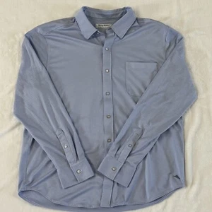 Tommy Bahama Mens XL The San Lucio Stretch Button Shirt Blue ISLANDZONE - Picture 1 of 14