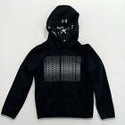 Under Armour Boys Cold Gear Loose Fit Fleece Lined Hoodie Size L Youth Black