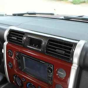 Carbon ABS Interior Center Air Vent Cover Trim For Toyota FJ Cruiser 2007-2014 - Picture 1 of 18