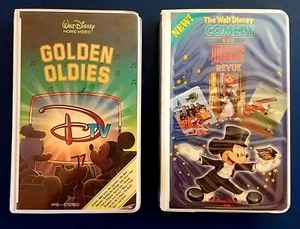 Walt Disney comedy and Magic review and Golen Oldies lot of 2 Htf VHS Clamshell - Picture 1 of 9