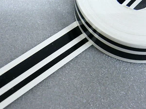 Zierstreifen 12 mm doppelt schwarz glänzend Zierlinie Dekorstreifen Warnstreifen - Picture 1 of 1