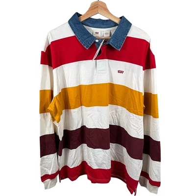 Camisa Levi's Para Hombre XL Colorida Calce Relajado Rayas Informal Todos los Días Manga Larga Foto 1 de 4