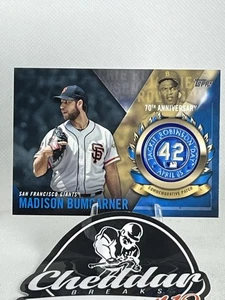 Madison Bumgarner 2017 Serie Eins Jackie Robinson Logo Patch Karte #JRPC-MBU - Bild 1 von 2