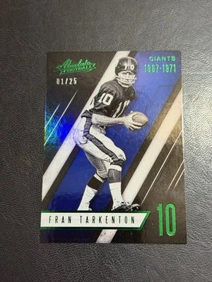2016 Panini Absolute Fran Tarkenton Card #1/25 Very Rare  - Image 1 of 2