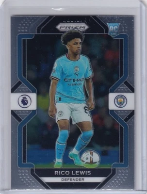 Tarjeta de novato 2022-23 Panini Prizm Premier League - Rico Lewis #17 ¡RC!! Foto 1 de 2