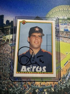 1990 BOWMAN KEN CAMINITI #73 Autographed Auto SIGNED HOUSTON ASTROS IP On Card - Picture 1 of 3