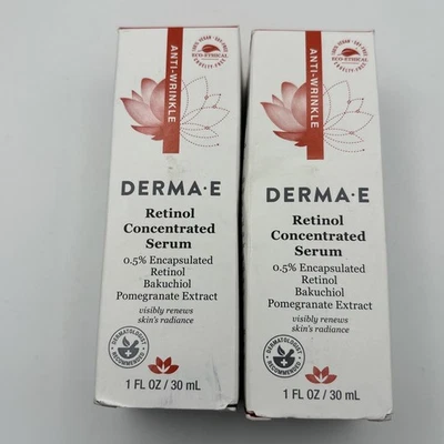 Paquete de 2 sueros concentrados de retinol antiarrugas Derma E de 1 oz cada uno caducado 09/2026 Foto 1 de 4