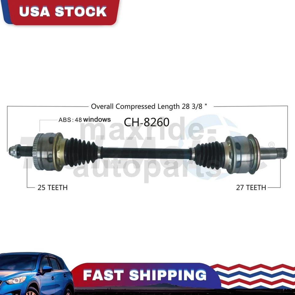 Rear Left Driver Side CV Axle Joint Fits 2004 2005 2006 2007 Chrysler Crossfire - Image 1 of 1