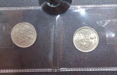Lote de 6 peniques Gran Bretaña 1961 y 1967 2 monedas Foto 1 de 4