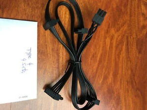 Corsair 6 Pin to 4x SATA  DRIVER CABLE FOR Corsair hx1200 RM1000X RM850X RM650X - Picture 1 of 4