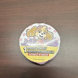 PAW PATROL  11.5x11.5" Expand in Water Magic Towels (100% Cotton) Spin Master - Picture 1 of 2