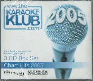 Various - Karaoke Klub - 3 x CD Box Set - Chart Hits 12 2005. + On Screen Lyrics - Picture 1 of 3