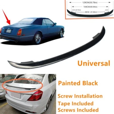Universal Gloss Black Fit For Bentley Azure 95-05 Rear Trunk Lip Spoiler Wing Foto 1 de 4
