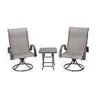 Teamson Home 3 Pcs Outdoor Garden Furniture Patio Bistro Set Table  2 Chairs