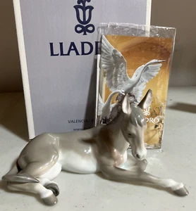 Lladro Donkey Nativity Figurine 5483 Christmas MINT In Box - Picture 1 of 5