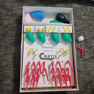 Vintage 1966 COOTIE Build a Bug Game Missing 1 Leg Schaper - Picture 1 of 11