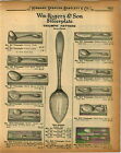1926 PAPER AD 2 Sided Rogers Silverware Triumph Pattern Spoons Forks Knives
