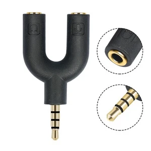 Gold Weiblicher Kopfhörerstecker Adapter Ysplitter Audio -Stereo Goldstopfen - Afbeelding 1 van 37